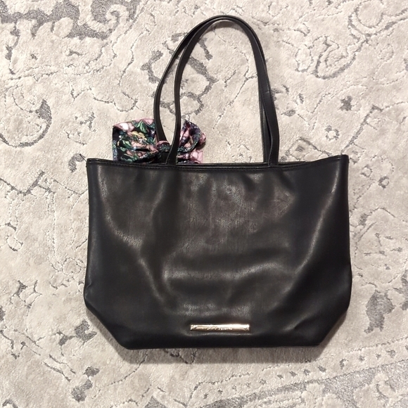 Betsey Johnson Quilted Leather Tote Bag, Black - Picture 2 of 8